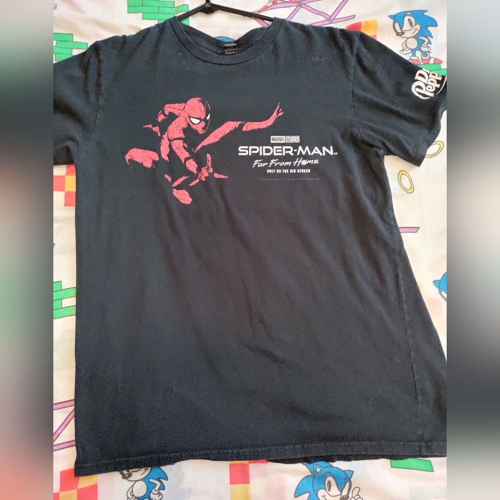 Spider-Man far from home Dr pepper promo shirt size medium